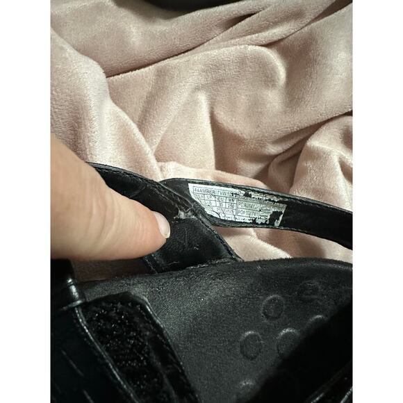 Vionic Sandals Women 8 Black Leather Orthotic Comfort Walking Travel Summer Shoe - Picture 8 of 9